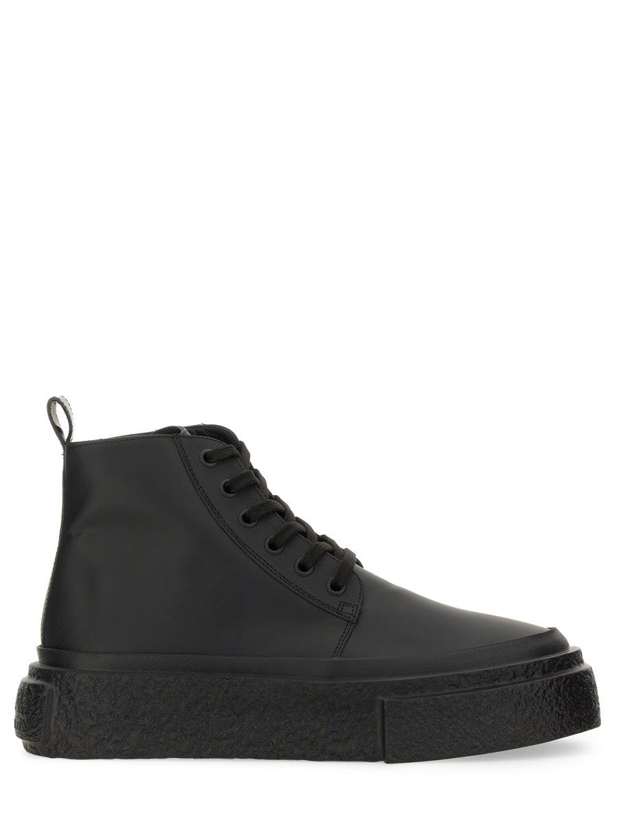MM6 MAISON MARGIELA LEATHER LACE-UP SNEAKER
