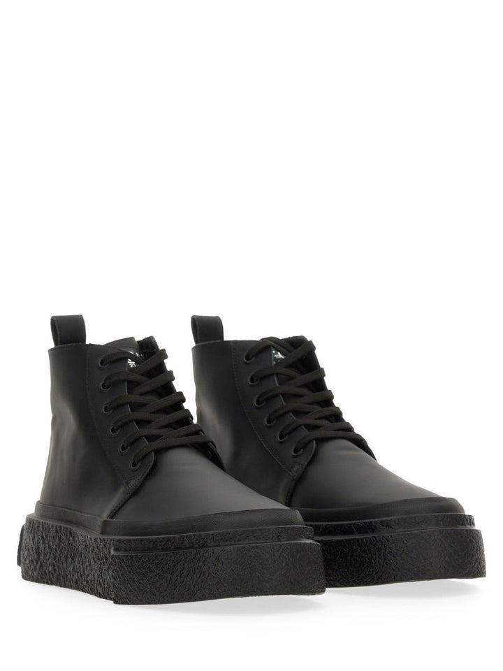 MM6 MAISON MARGIELA LEATHER LACE-UP SNEAKER