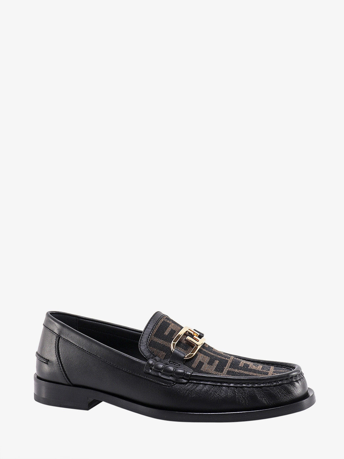 Fendi Fendi O' Lock leather loafer with FF insert