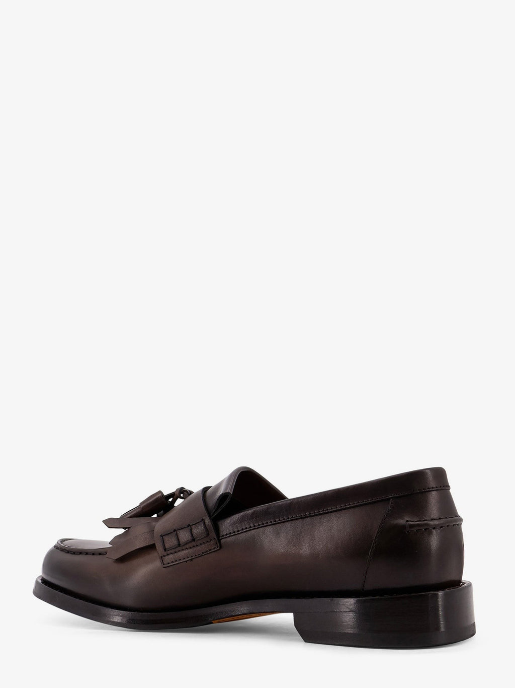 Doucal'S Leather loafers with tassels