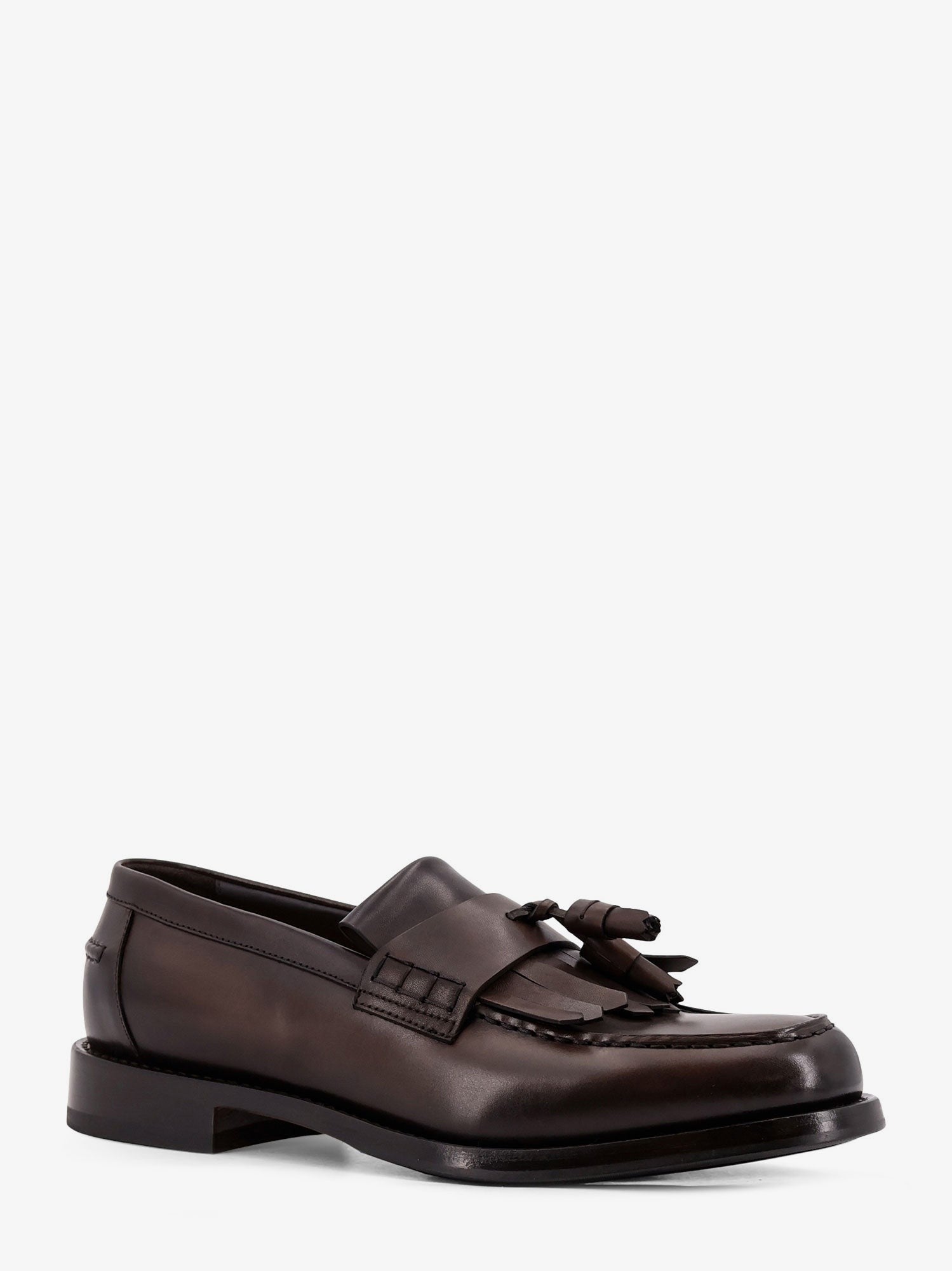 Doucal'S Leather loafers with tassels