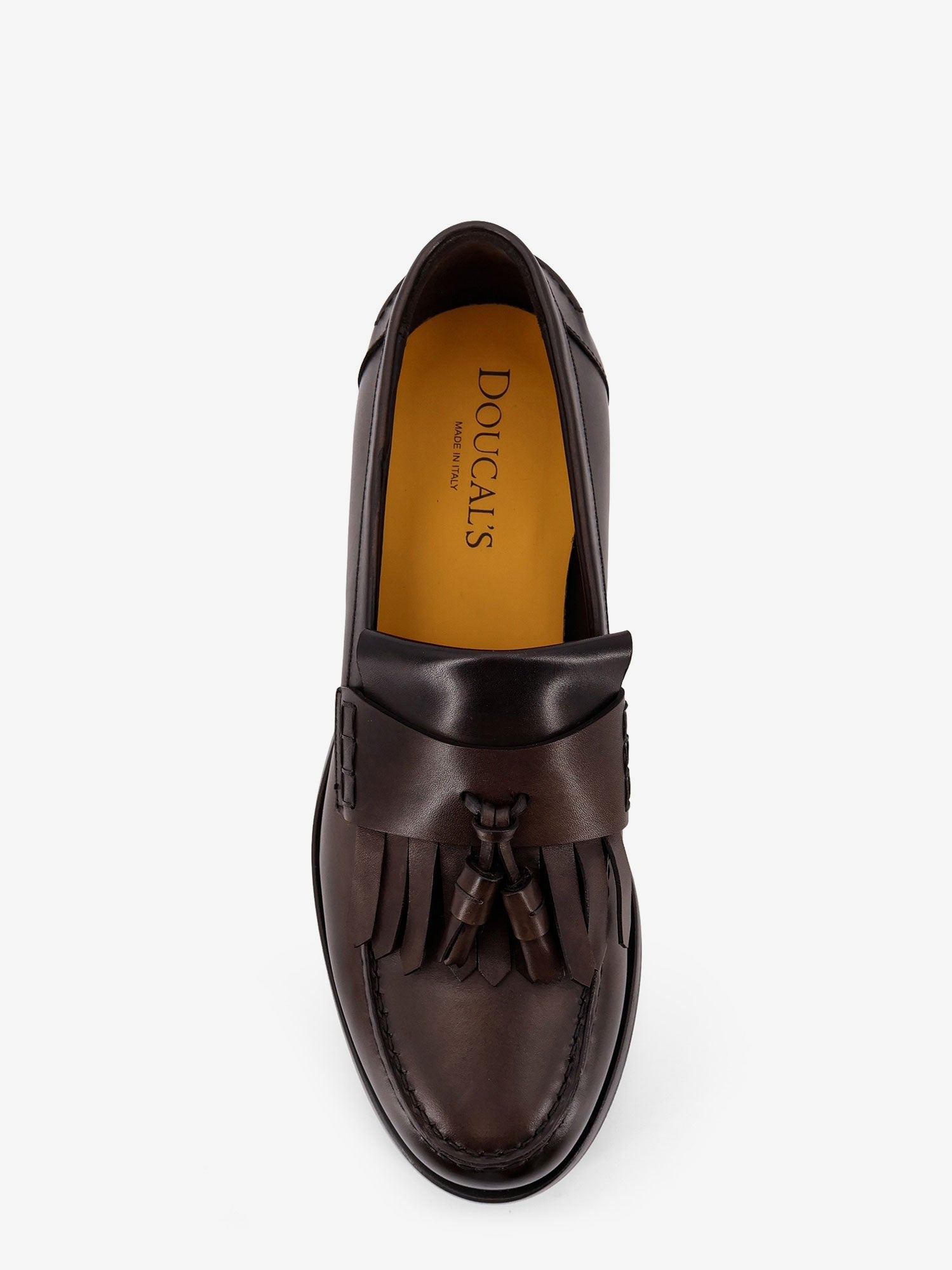 Doucal'S Leather loafers with tassels