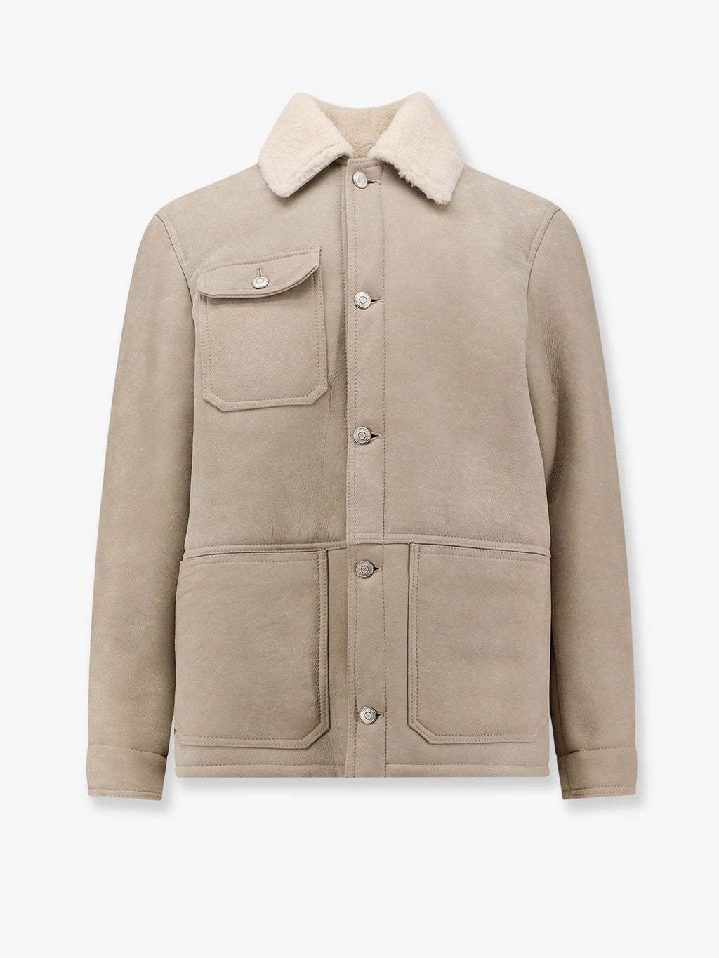 DFOUR Leather long jacket