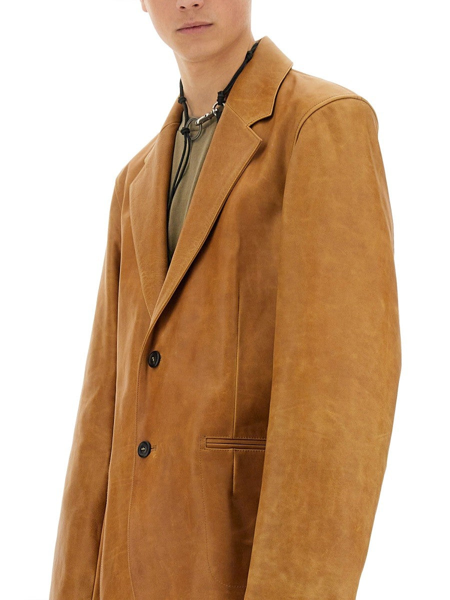 Our Legacy LEATHER OPENING BLAZER