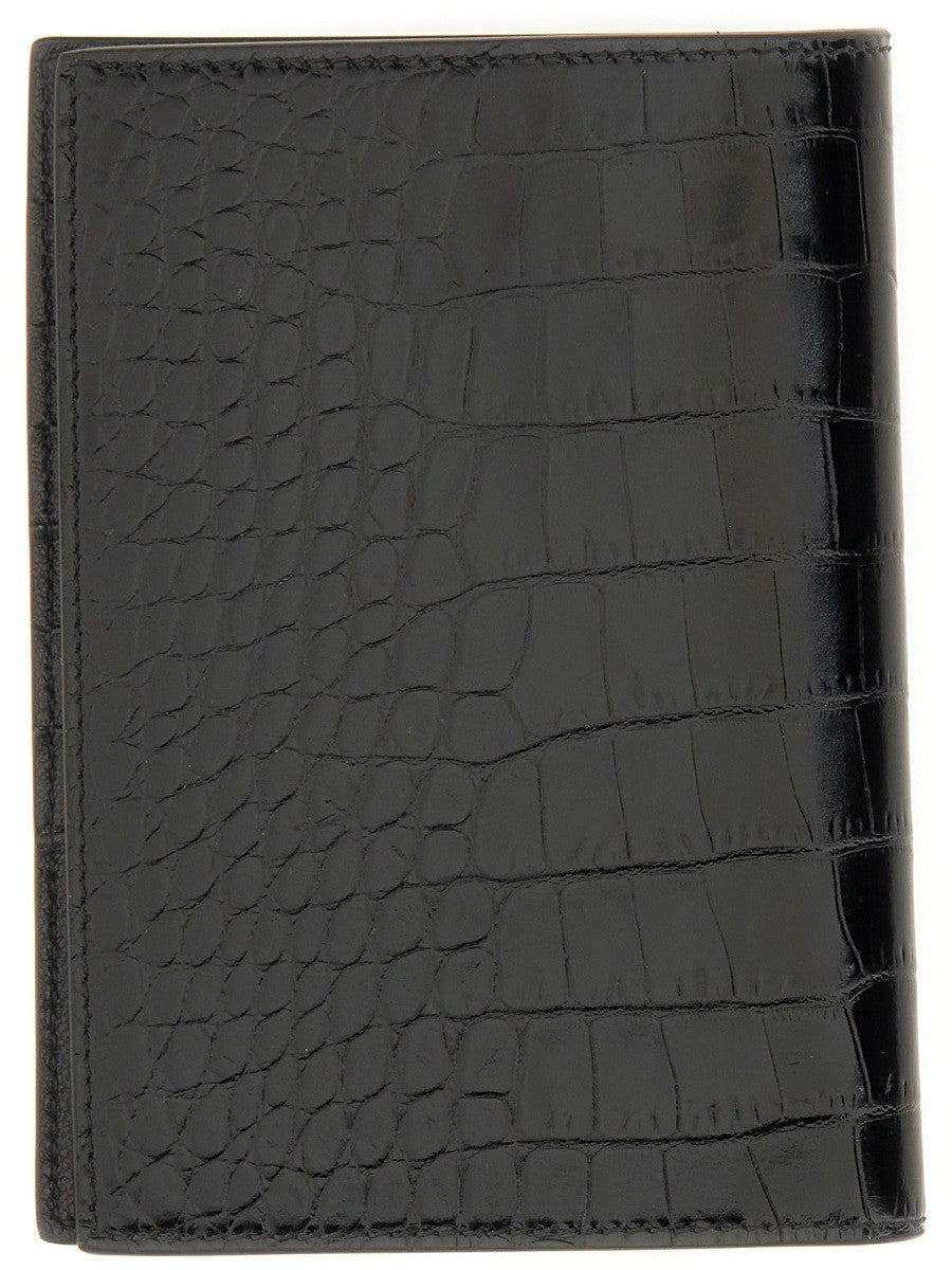 TOM FORD LEATHER PASSPORT HOLDER