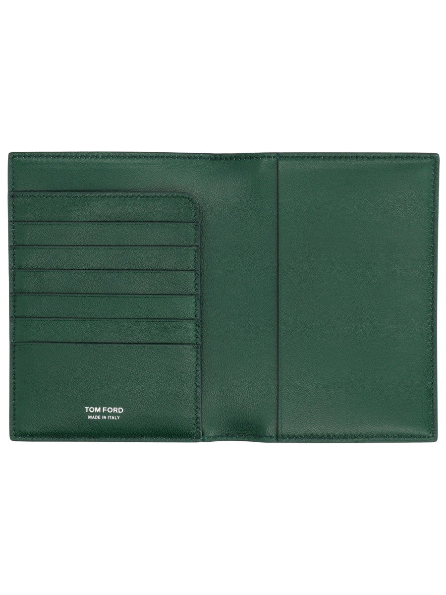 TOM FORD LEATHER PASSPORT HOLDER