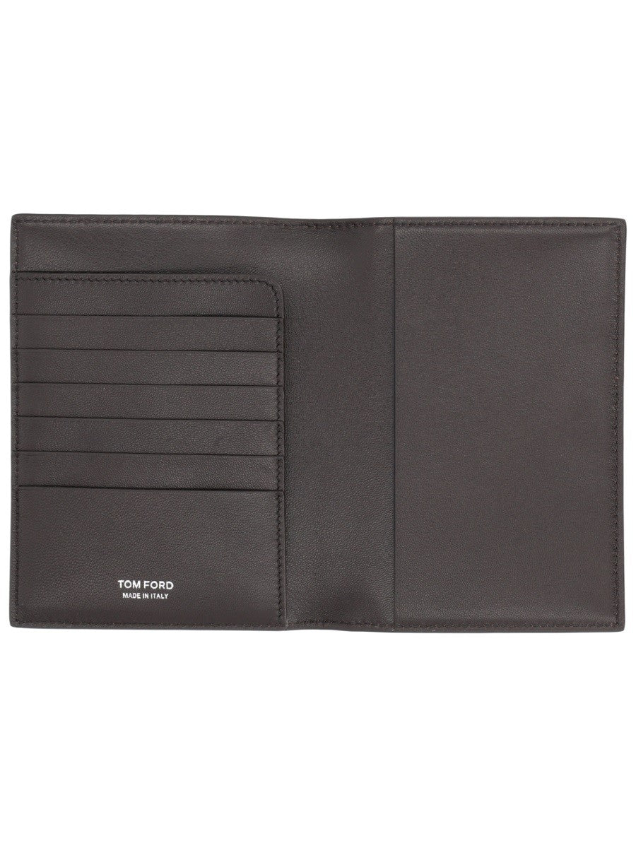 TOM FORD LEATHER PASSPORT HOLDER