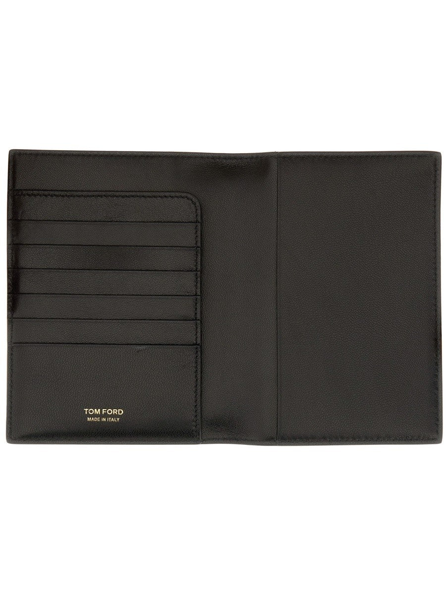TOM FORD LEATHER PASSPORT HOLDER