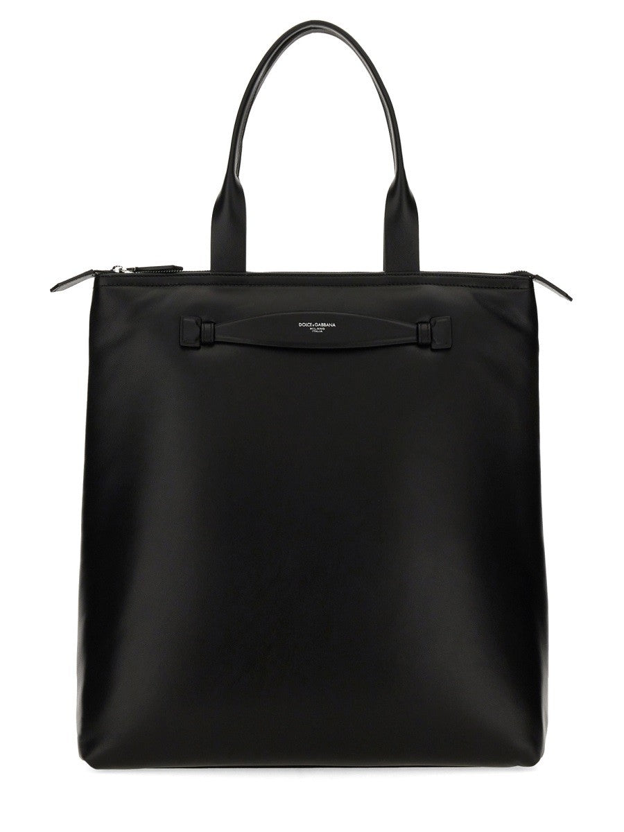 Dolce & Gabbana LEATHER SHOPPING BAG
