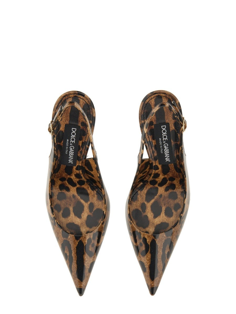 Dolce & Gabbana LEATHER SLING BACK
