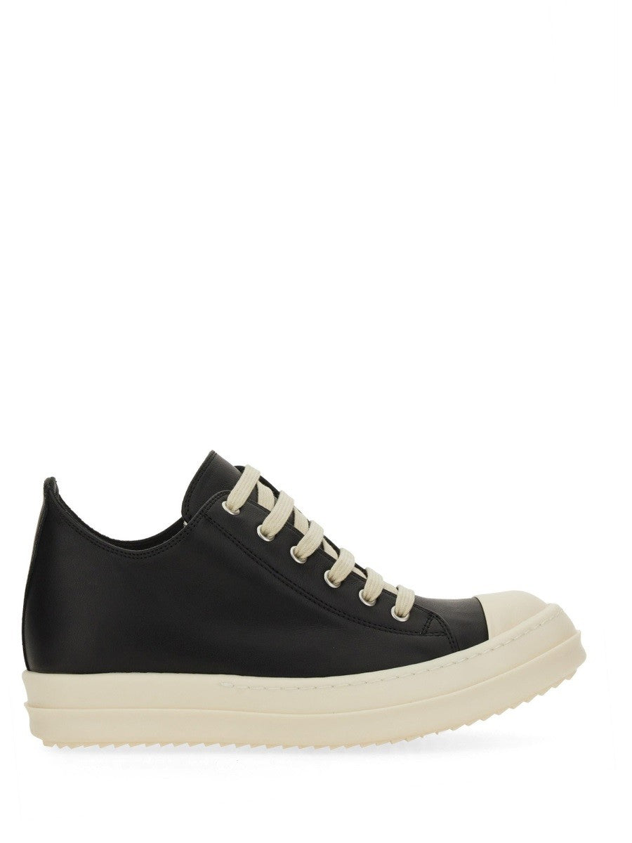 RICK OWENS LEATHER SNEAKER