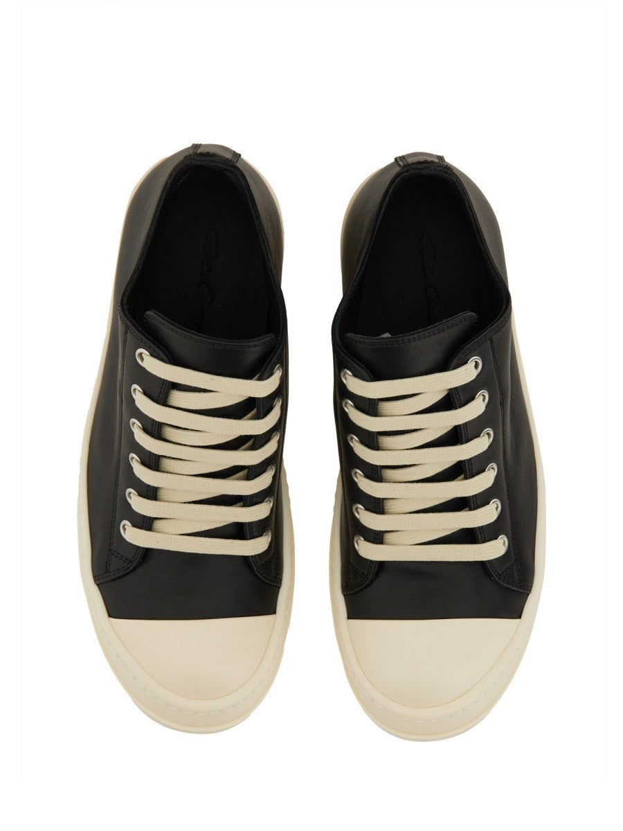 RICK OWENS LEATHER SNEAKER