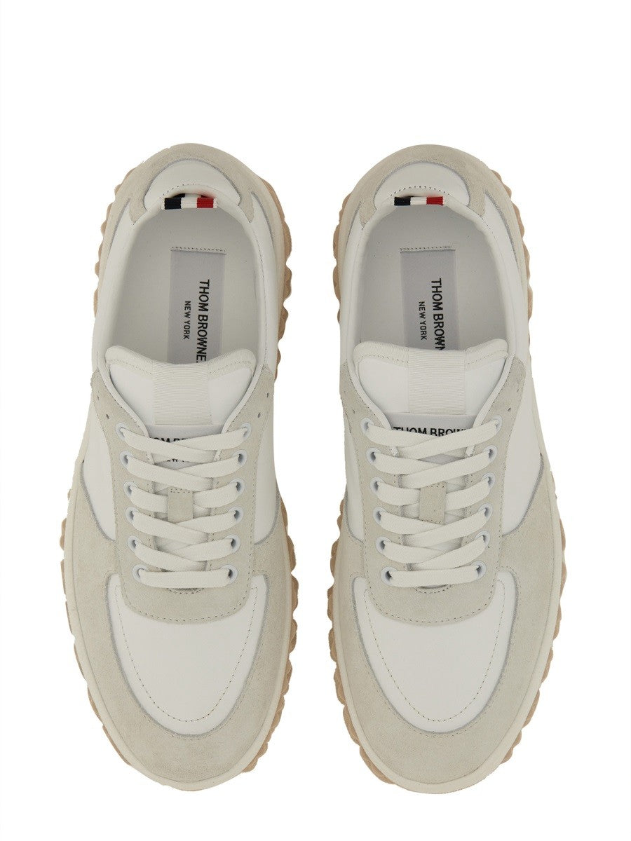 THOM BROWNE LEATHER SNEAKER