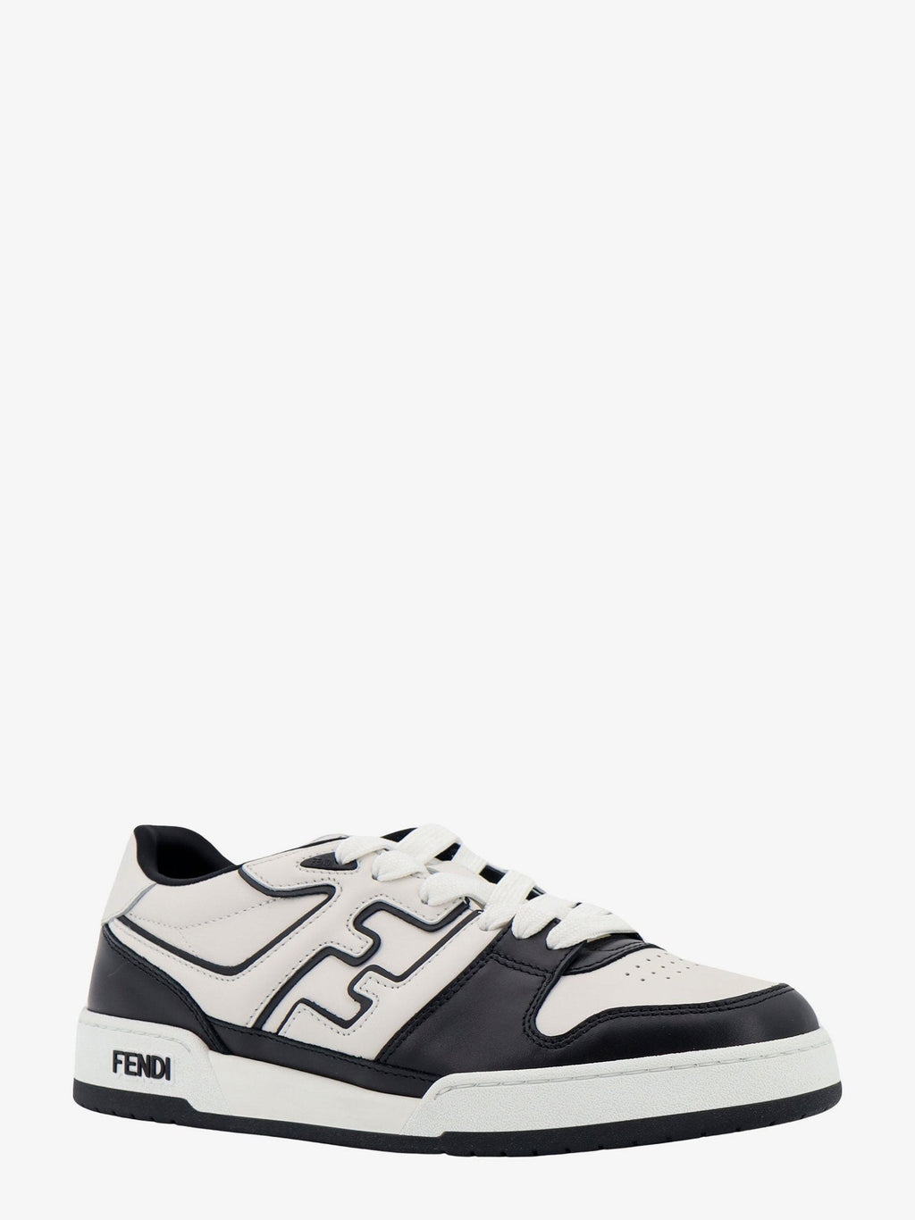Fendi Leather sneakers with ff lateral logo