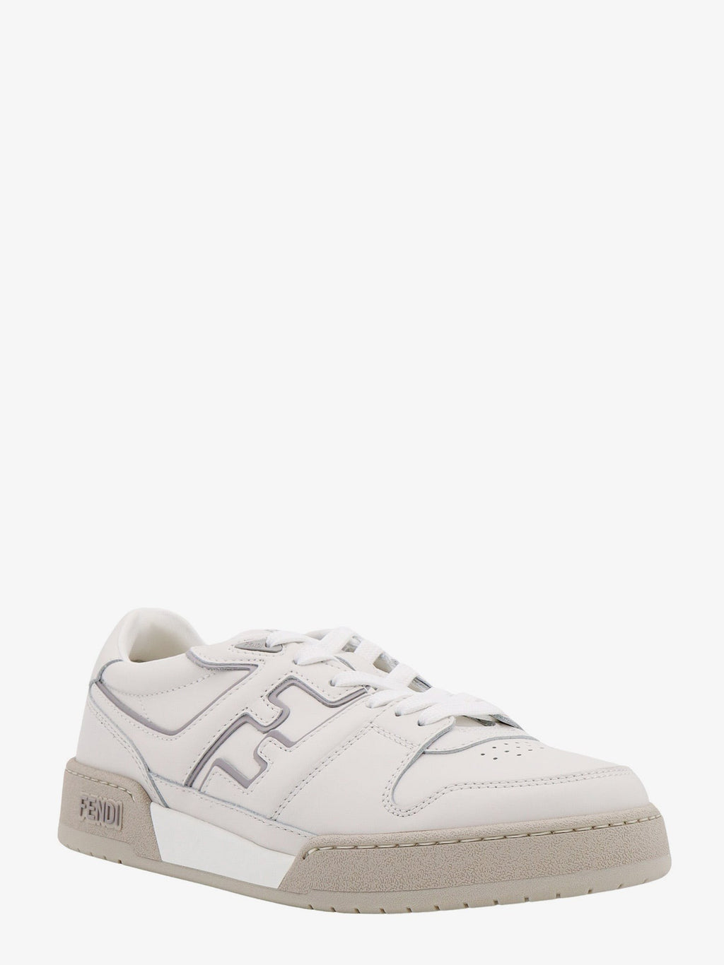 Fendi Leather sneakers with ff lateral logo