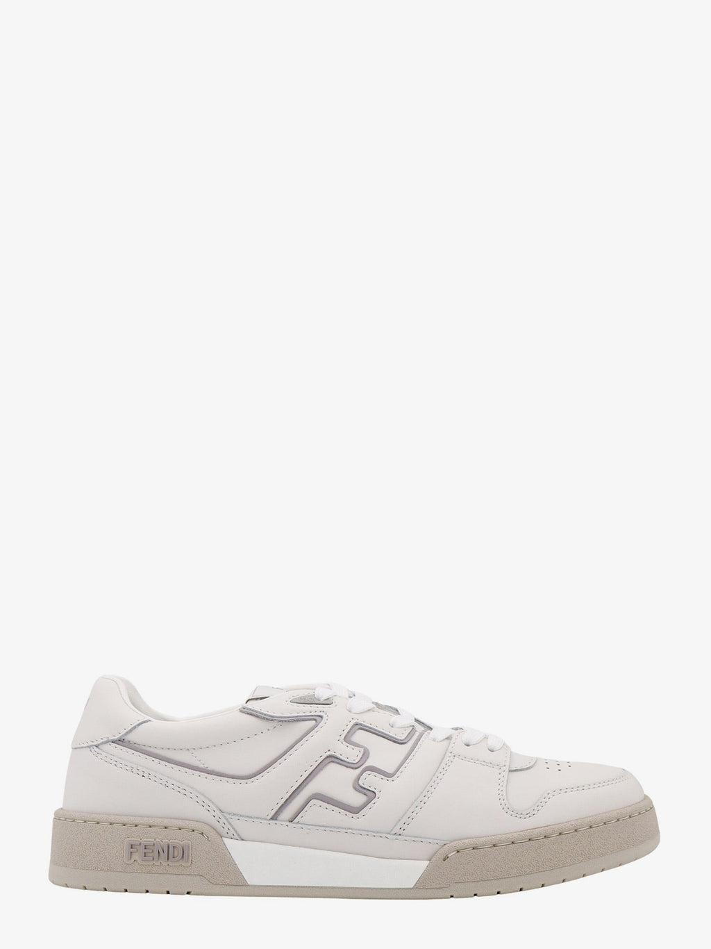 Fendi Leather sneakers with ff lateral logo