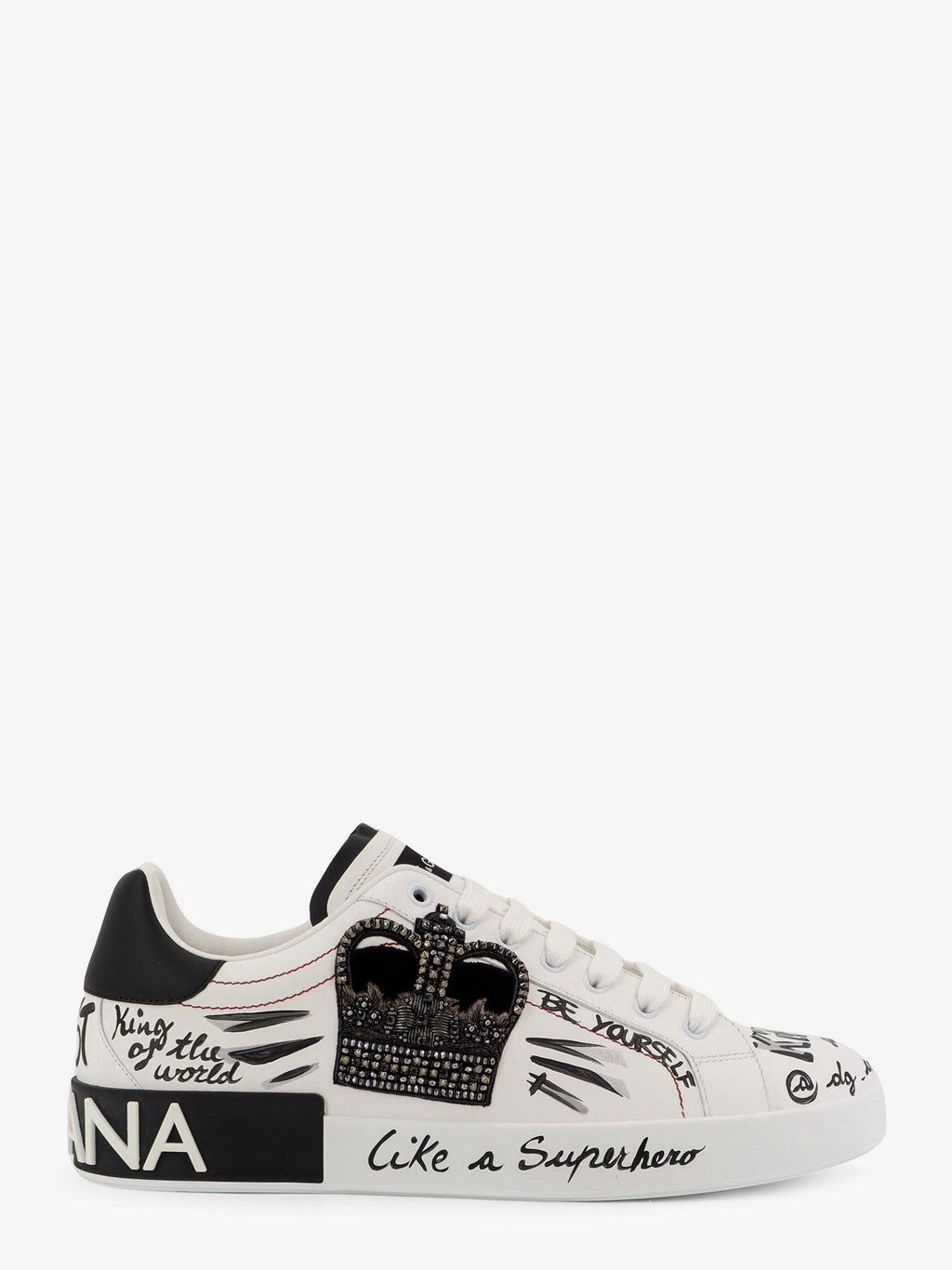 Dolce & Gabbana Leather sneakers with iconic prints