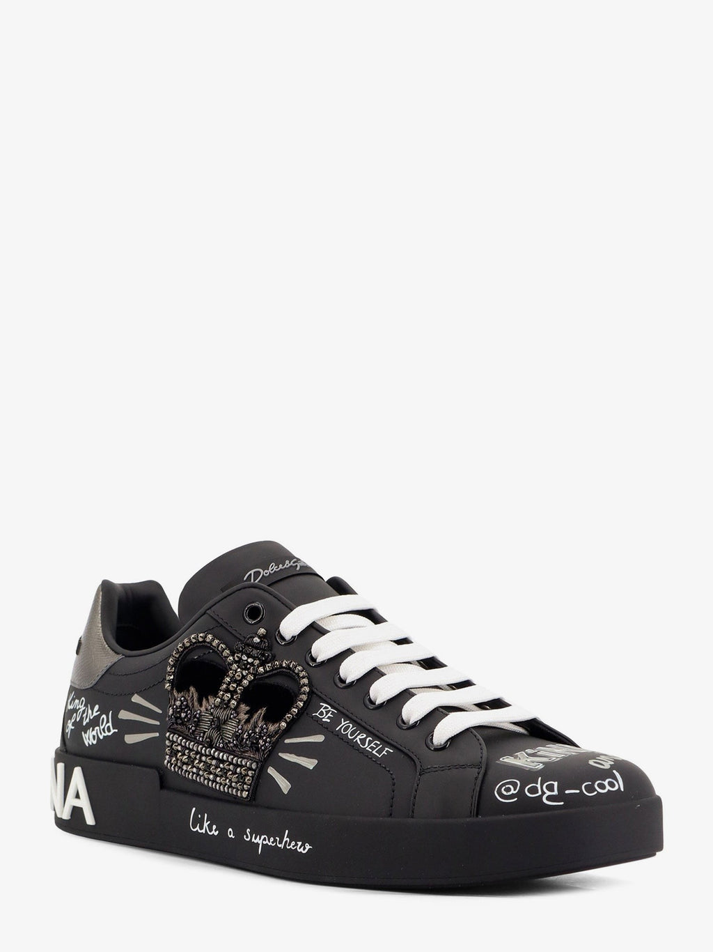 Dolce & Gabbana Leather sneakers with iconic prints