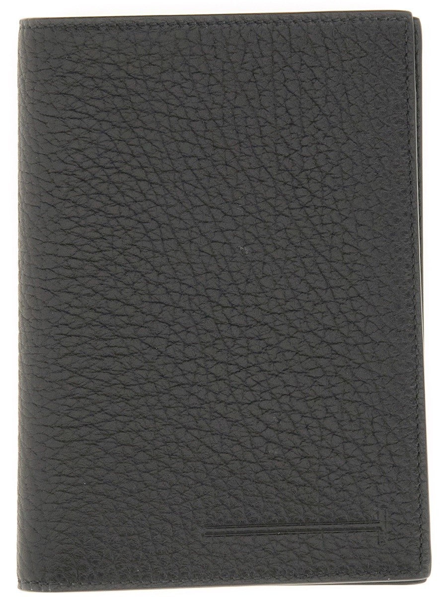 TOM FORD LEATHER "T" CARD HOLDER