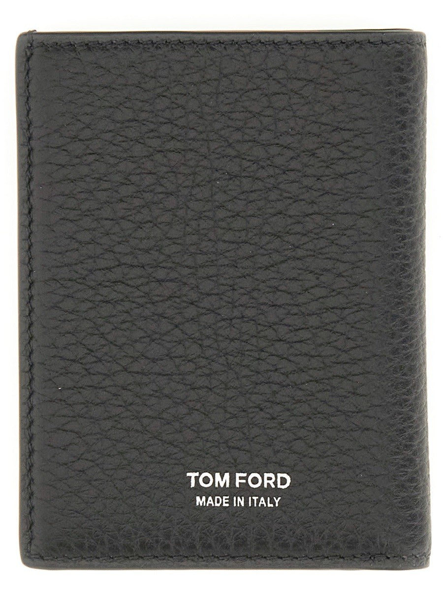 TOM FORD LEATHER "T" WALLET