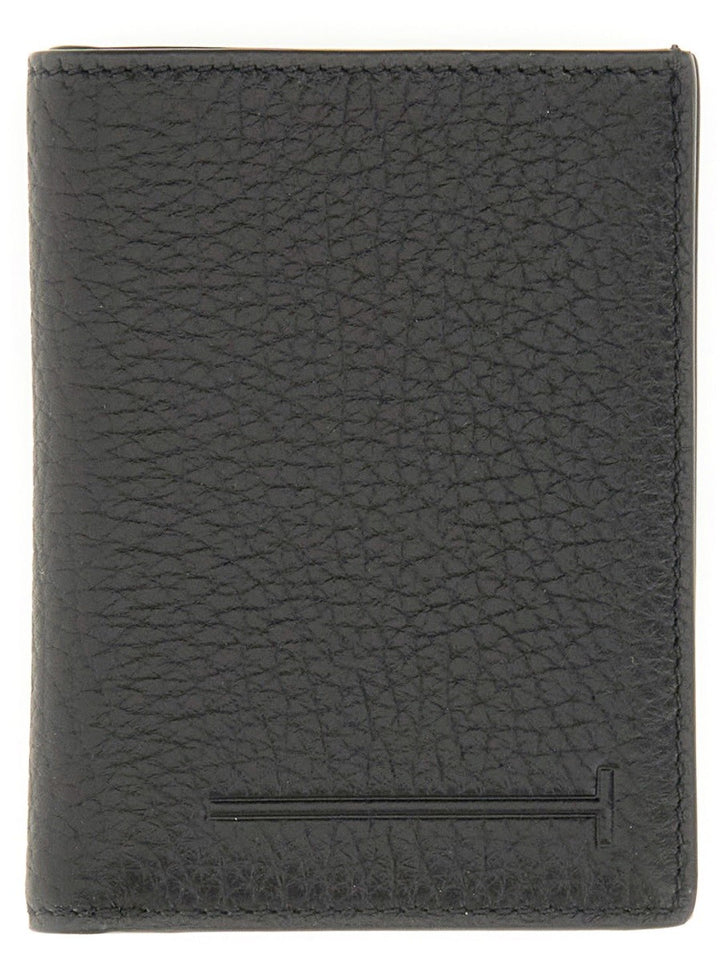 TOM FORD LEATHER "T" WALLET