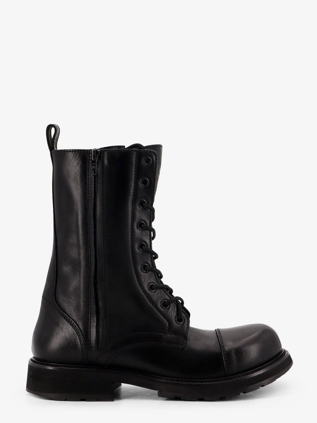 Balenciaga Leather Truck Laceup Boot