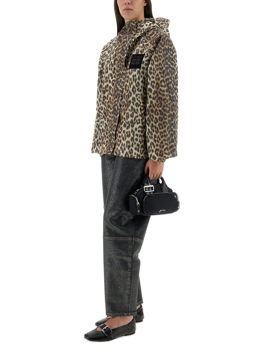GANNI LEOPARD PRINT JACKET