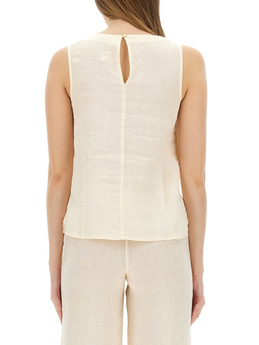 120% LINO LINEN TOP