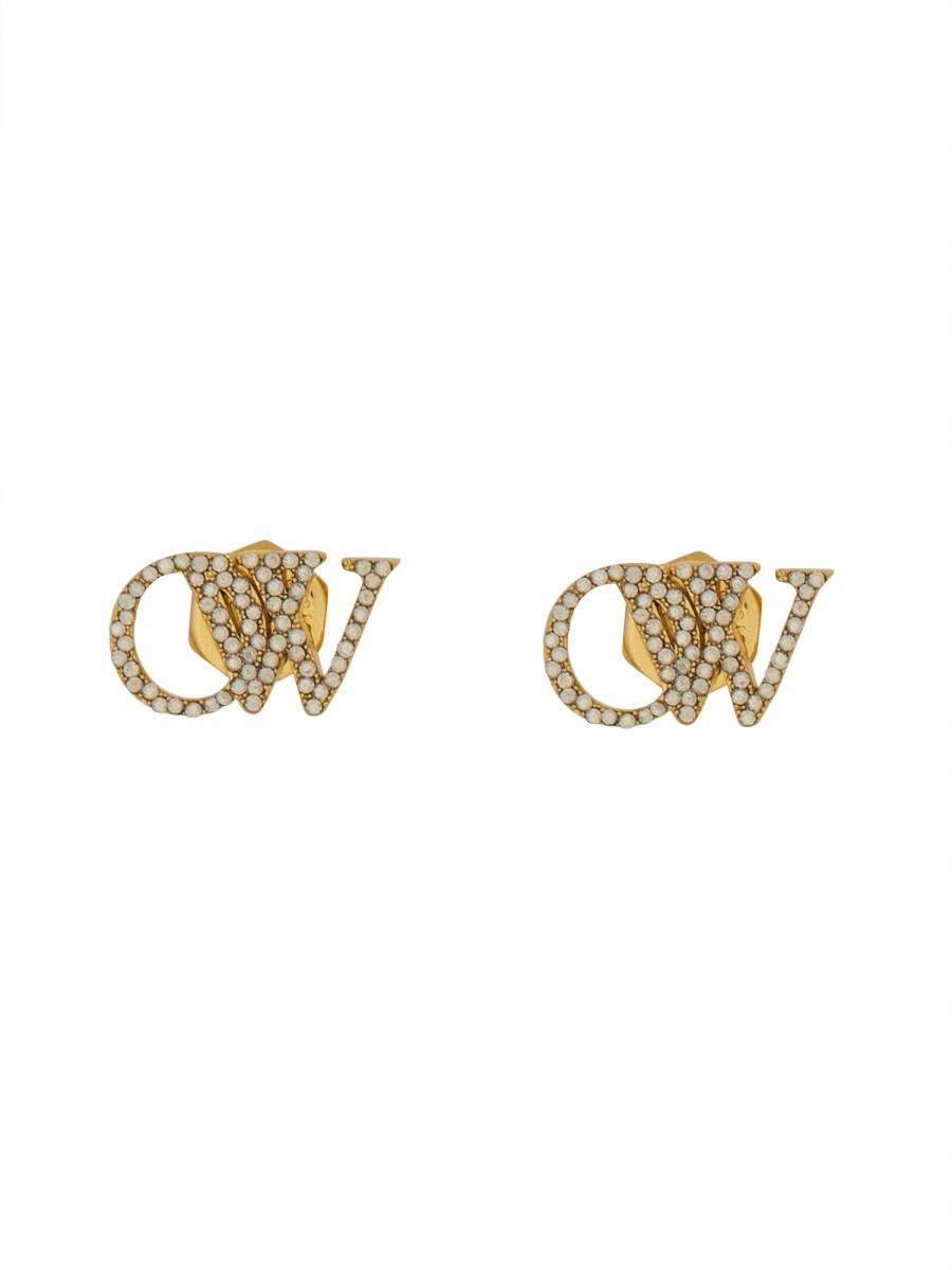 Off-white LOGO EARRINGS