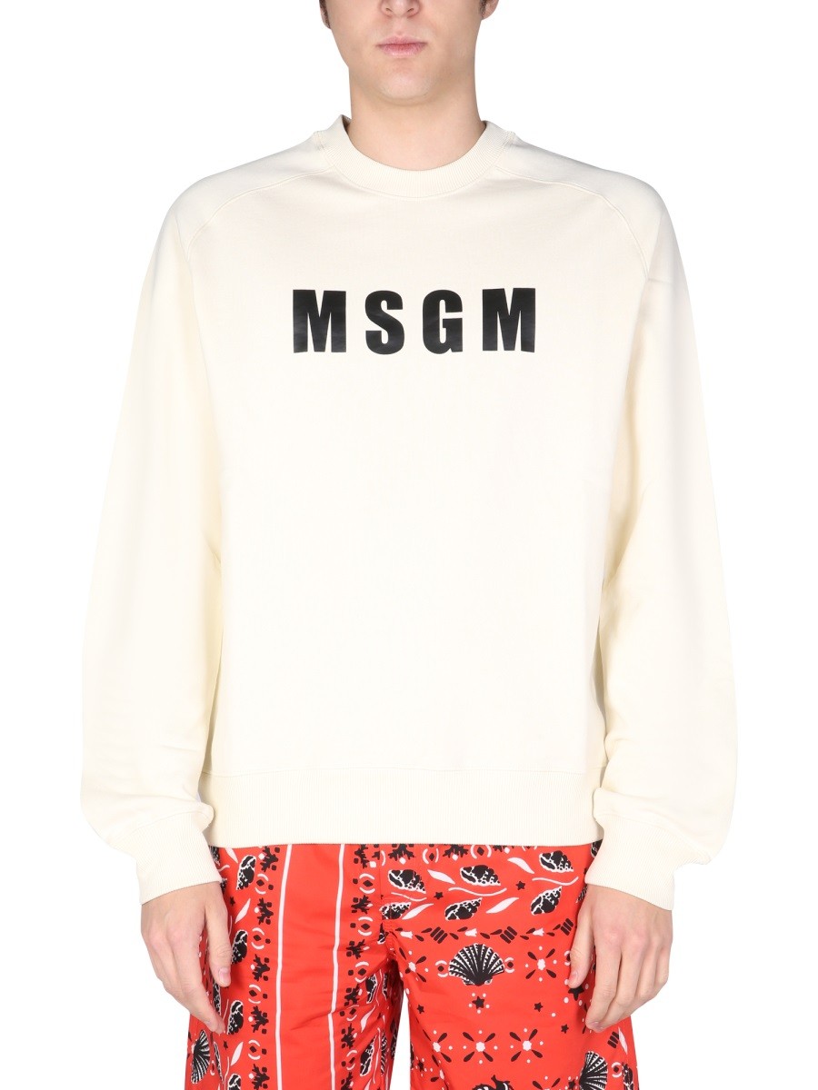 msgm LOGO PRINT SWEATSHIRT
