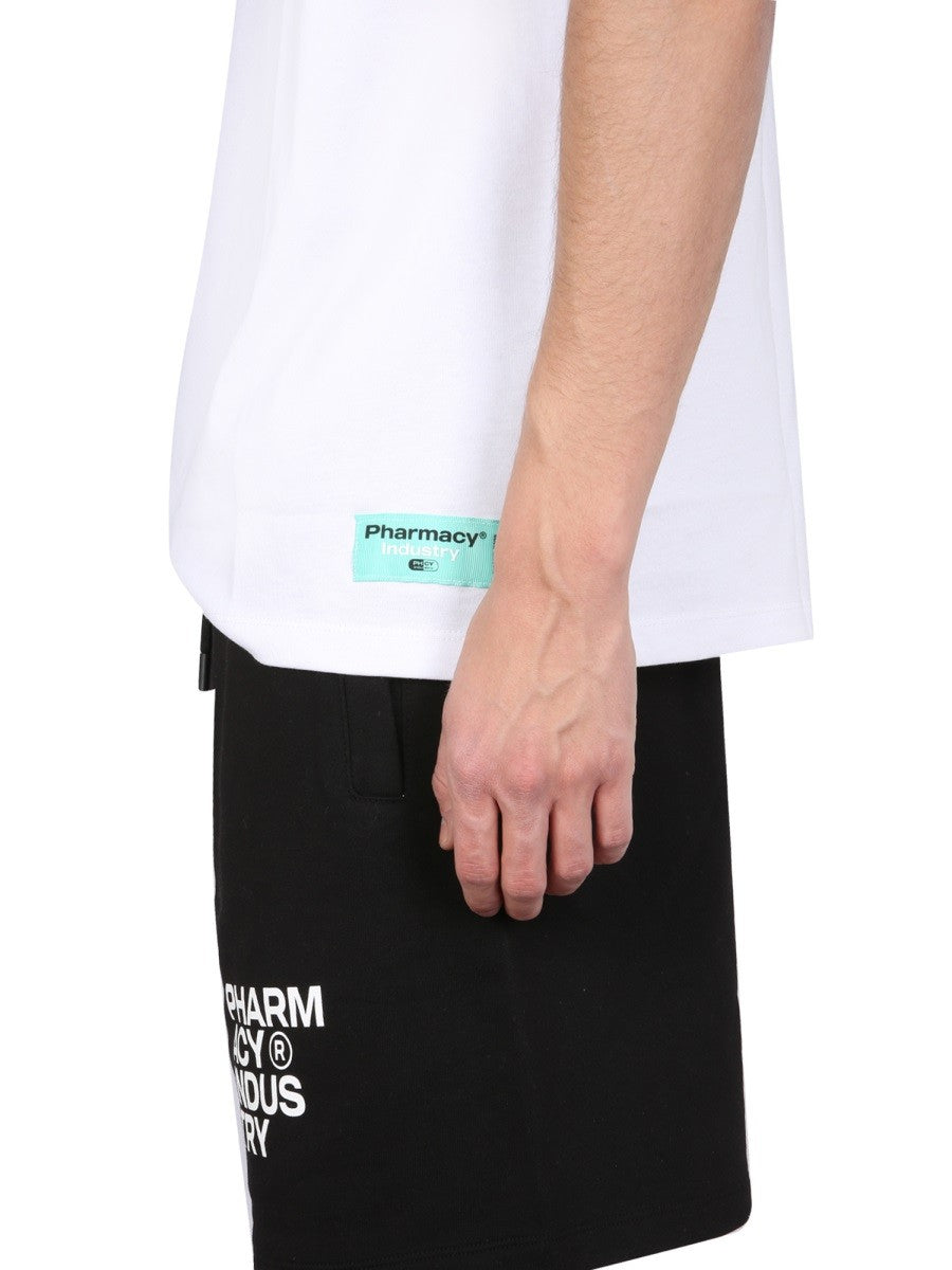 PHARMACY INDUSTRY LOGO PRINT T-SHIRT