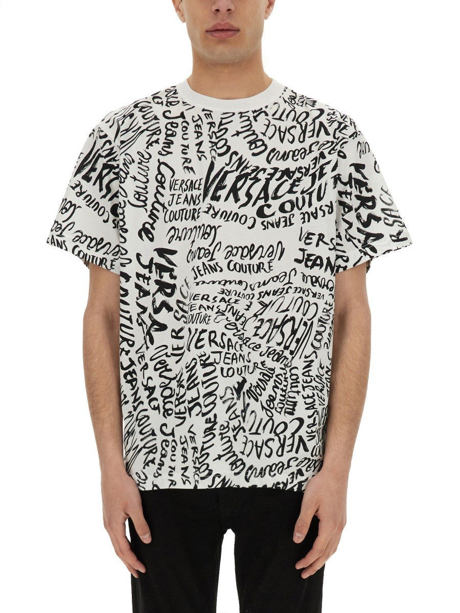 Versace Jeans Couture LOGOMANIA PRINT T-SHIRT