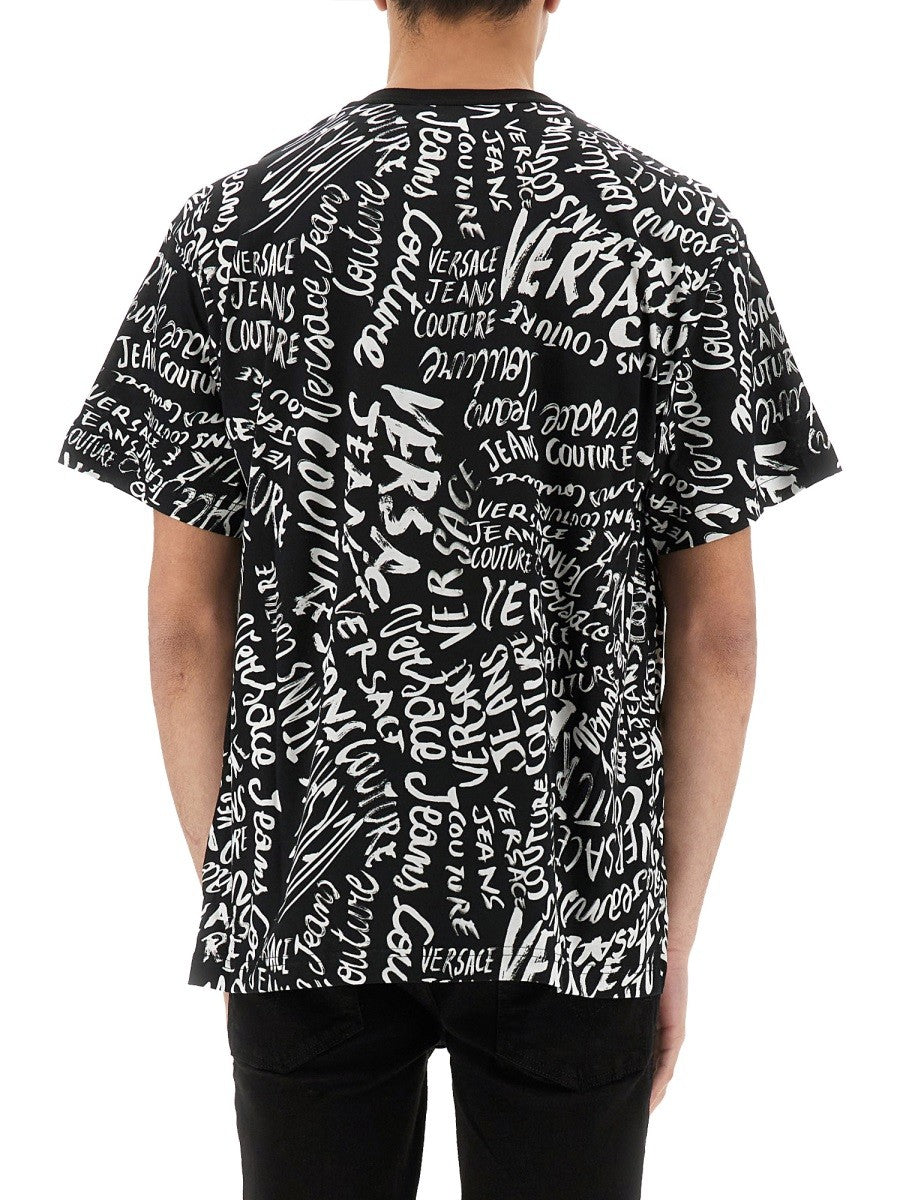 Versace Jeans Couture LOGOMANIA PRINT T-SHIRT