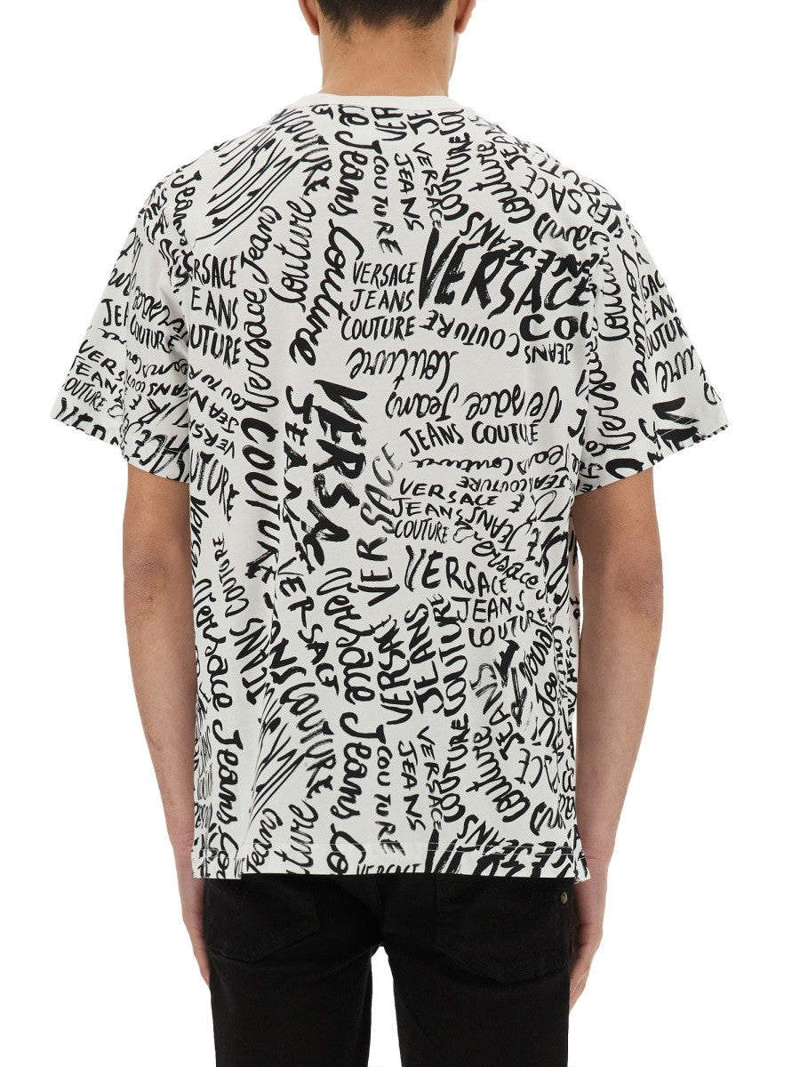 Versace Jeans Couture LOGOMANIA PRINT T-SHIRT