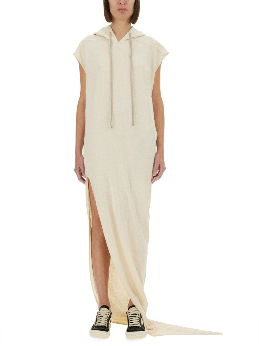 RICK OWENS DRKSHDW LONG DRESS WITH HOOD
