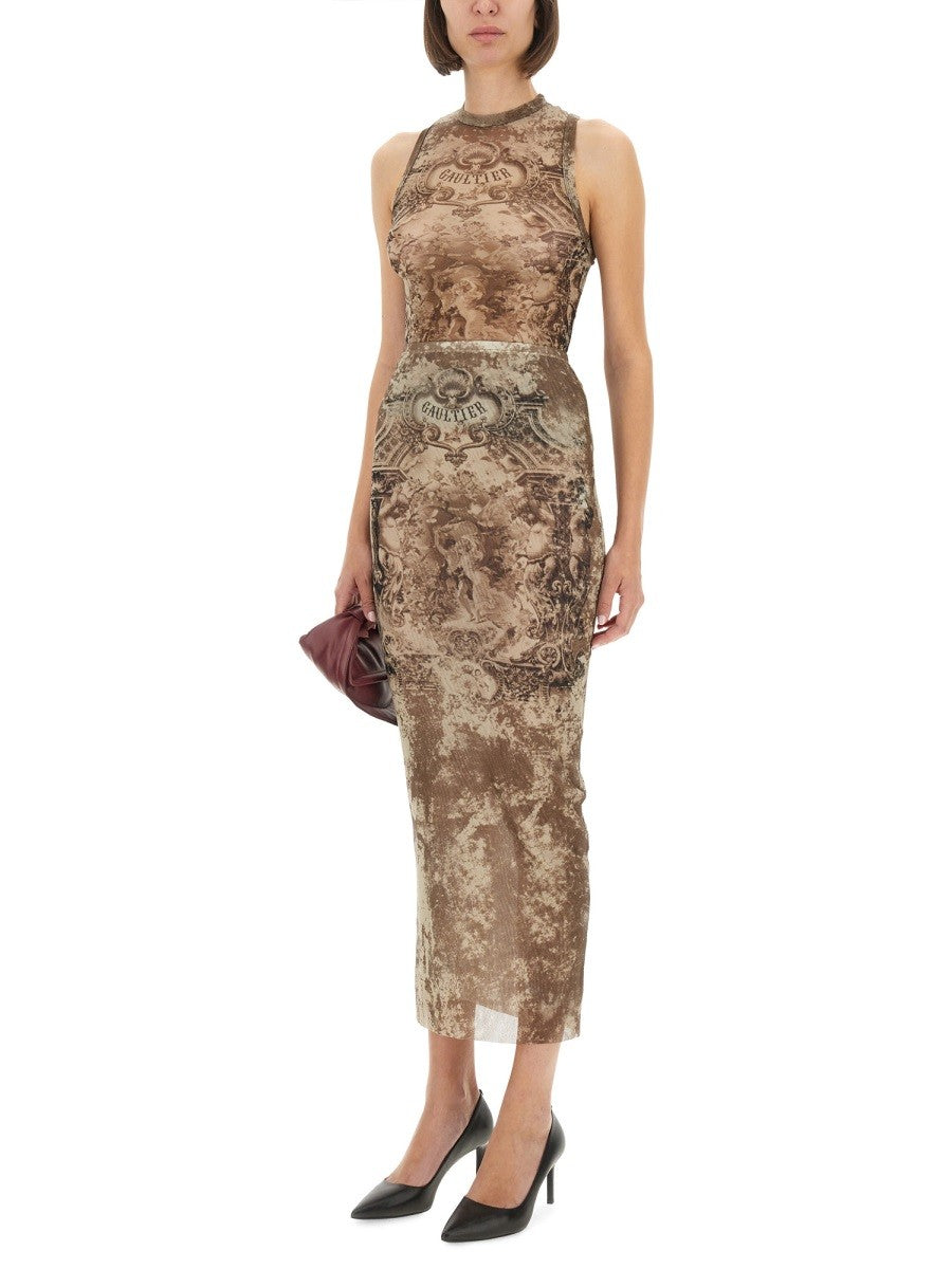 JEAN PAUL GAULTIER LONG "MÉDAILLON" SKIRT