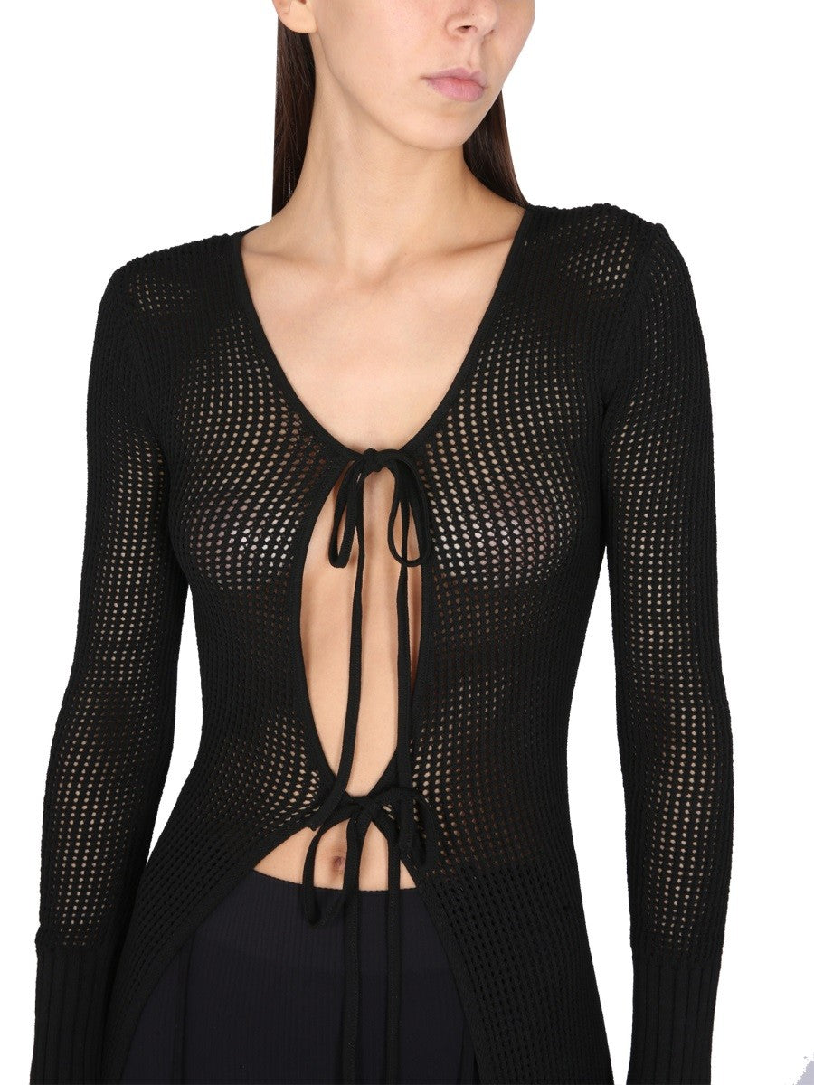 ANDREADAMO LONG PERFORATED JERSEY