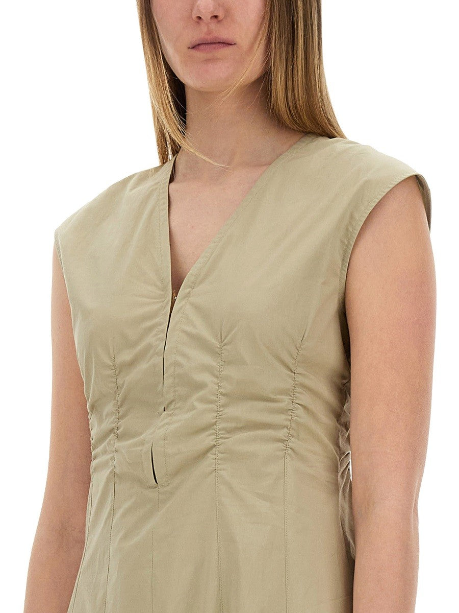 ALYSI LONG POPLIN DRESS