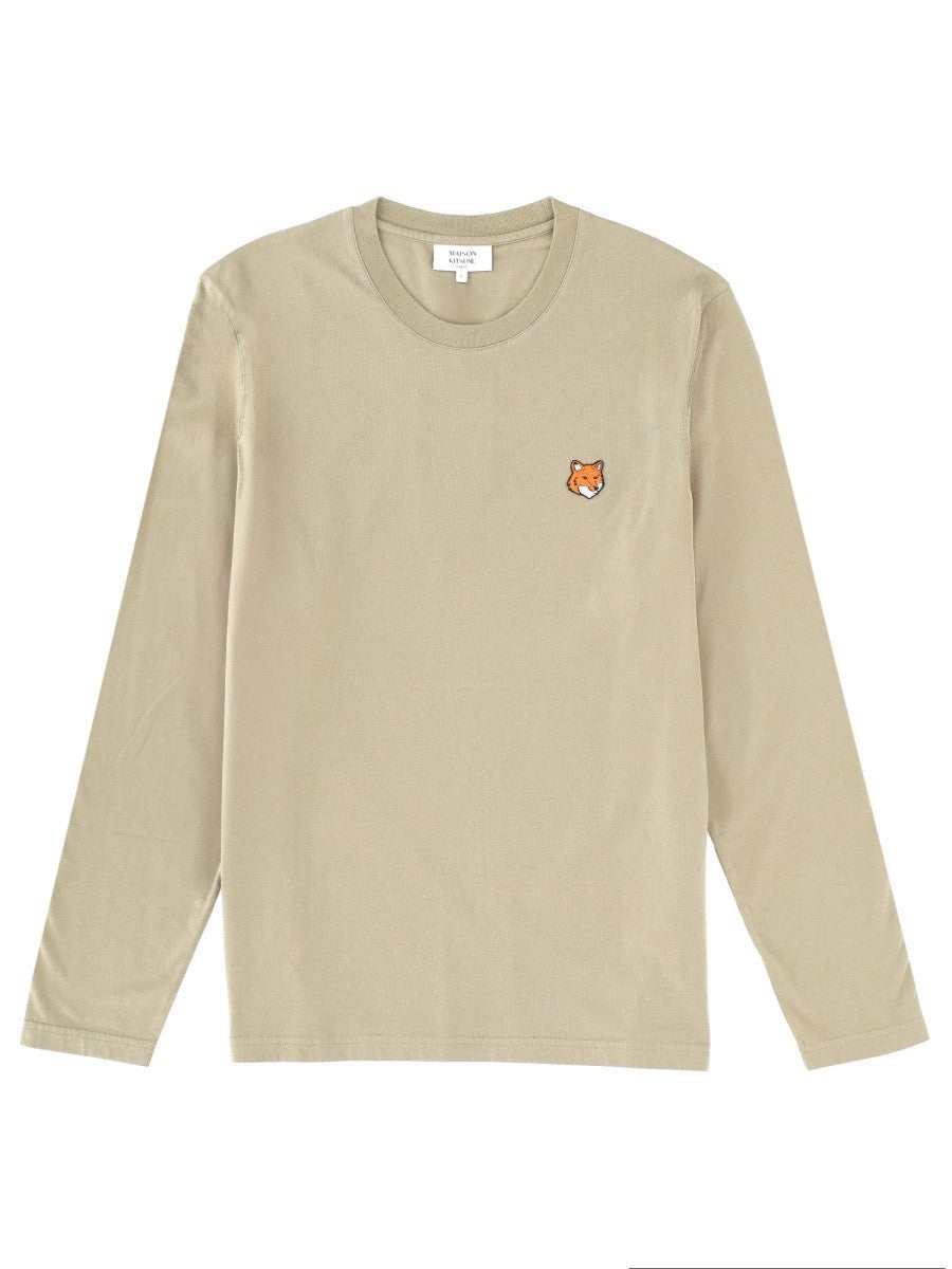 Maison Kitsune LONG SLEEVE "FOX HEAD" T-SHIRT
