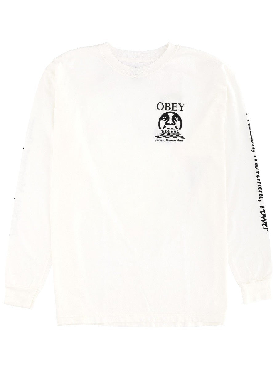 OBEY LONG SLEEVE "PRECISION" T-SHIRT
