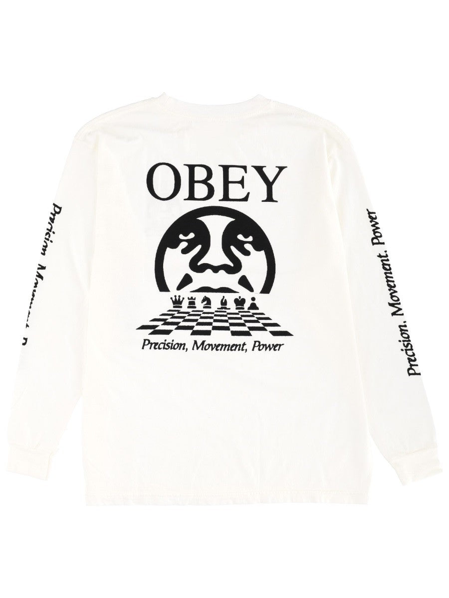 OBEY LONG SLEEVE "PRECISION" T-SHIRT
