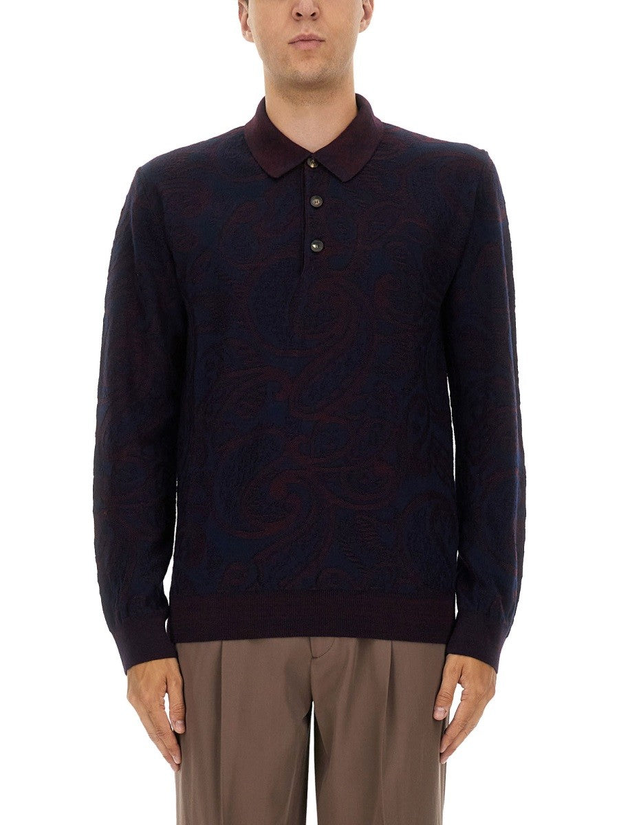 Etro LONG-SLEEVED POLO SHIRT