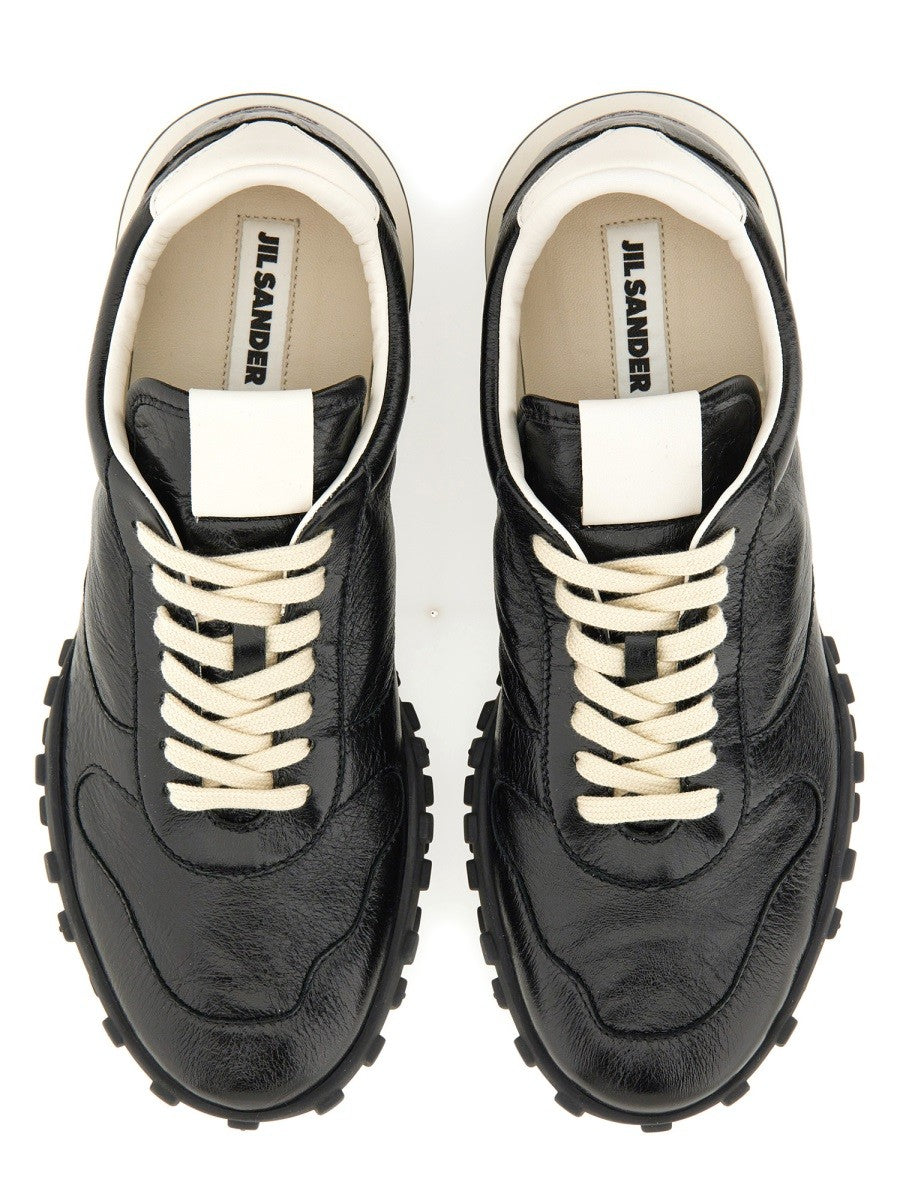 JIL SANDER LOW LEATHER SNEAKER