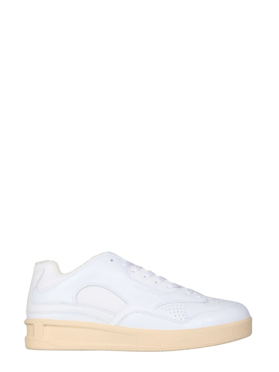JIL SANDER LOW LEATHER SNEAKERS