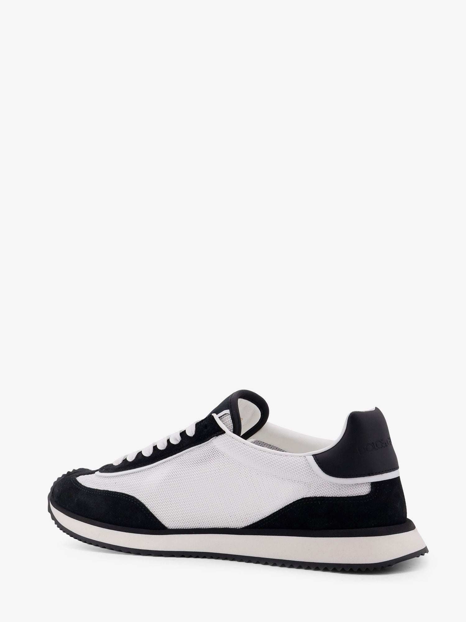 Dolce & Gabbana Low-top mesh sneakers with suede inserts