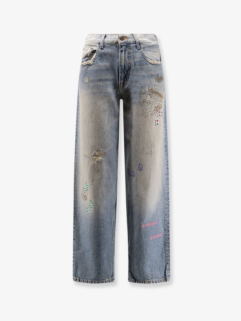 PALY Lucky Stone-Washed cotton Jeans