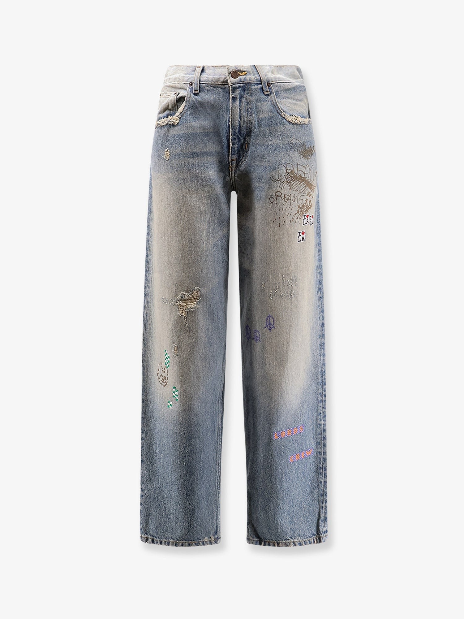 PALY Lucky Stone-Washed cotton Jeans