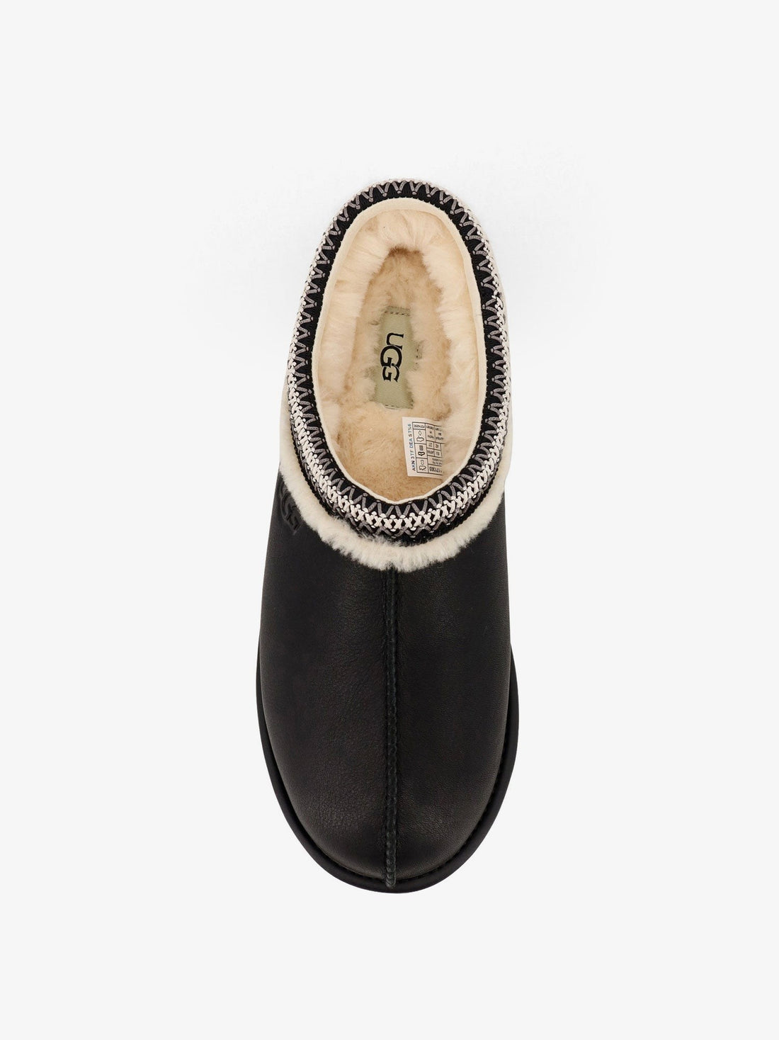 Ugg M Tasman Noir leather slip on