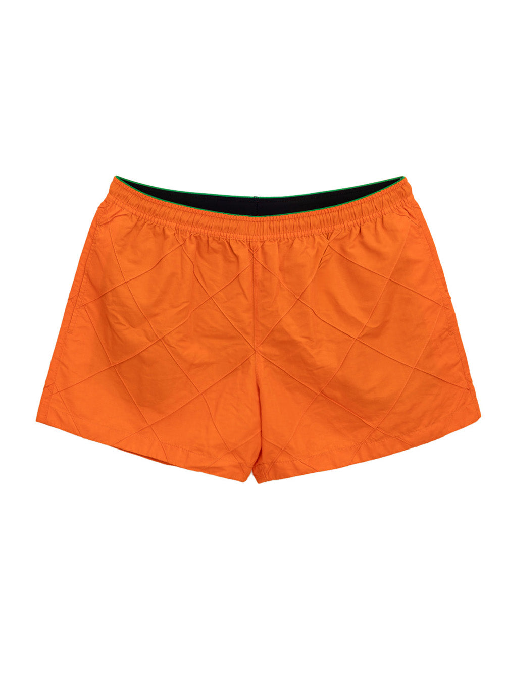 Bottega Veneta Orange Weave Swim Trunks