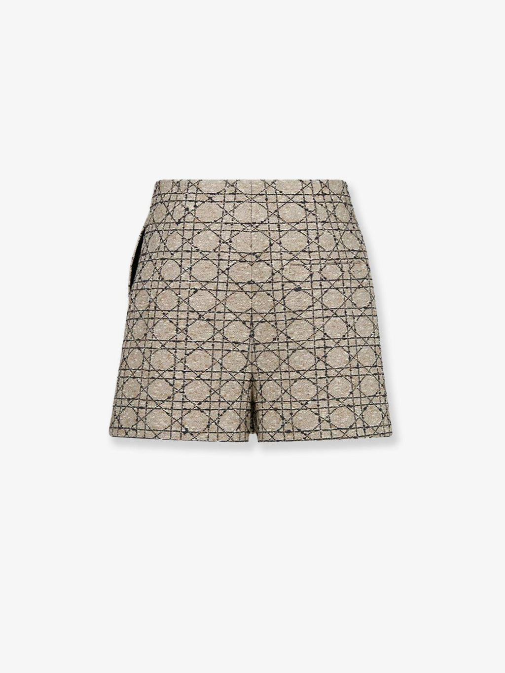 Dior Macrocannage cotton blend tweed shorts
